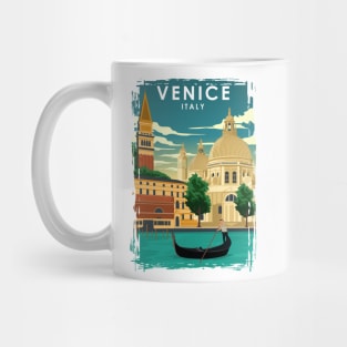 Venice Italy Vintage Minimal Travel Poster Mug